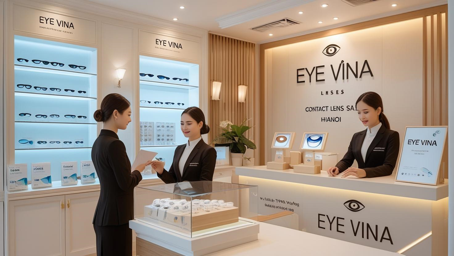 Cửa hàng kính áp tròng uy tín tại Hà Nội – tư vấn chọn lens an toàn